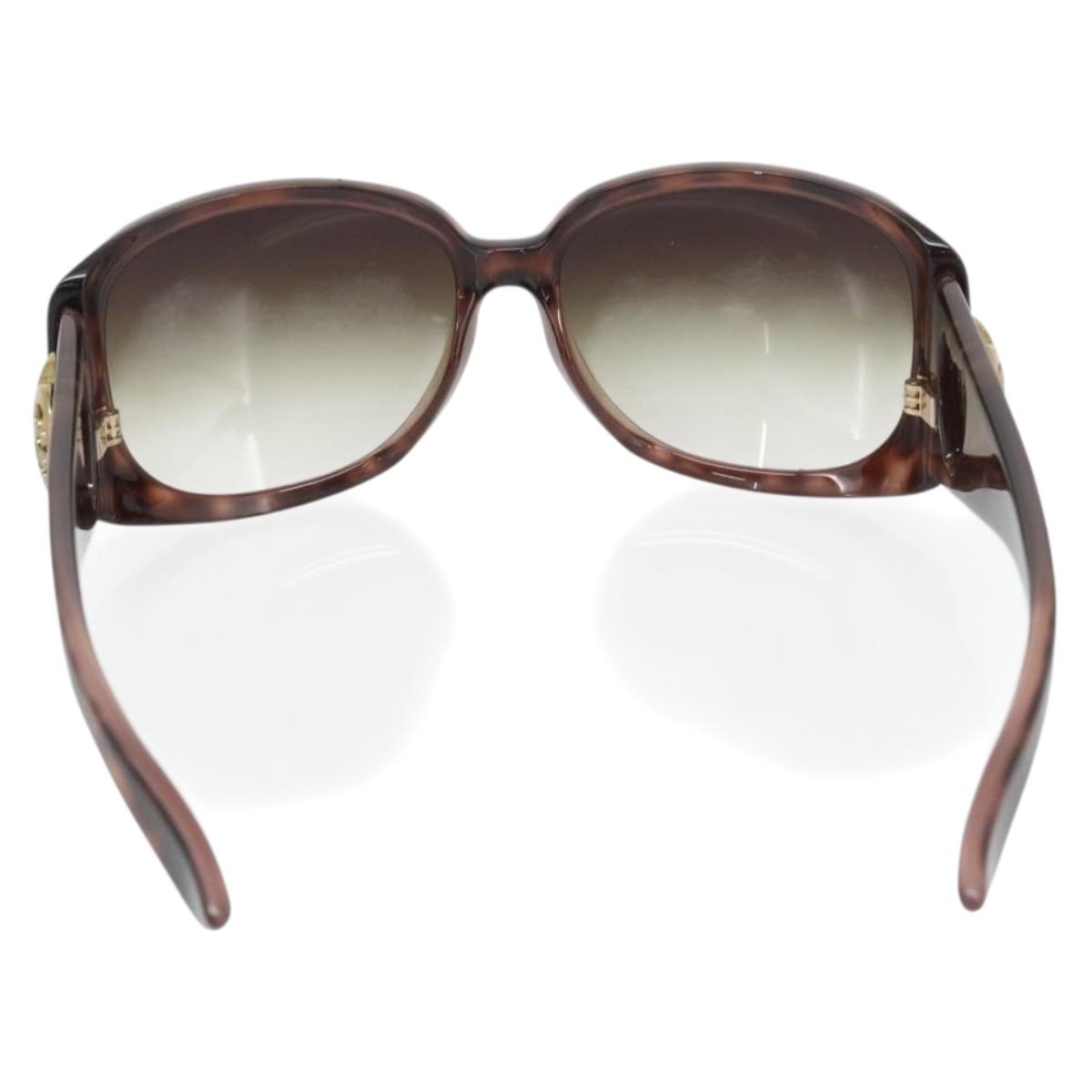 GUCCI Sunglasses plastic Brown Auth BA13215