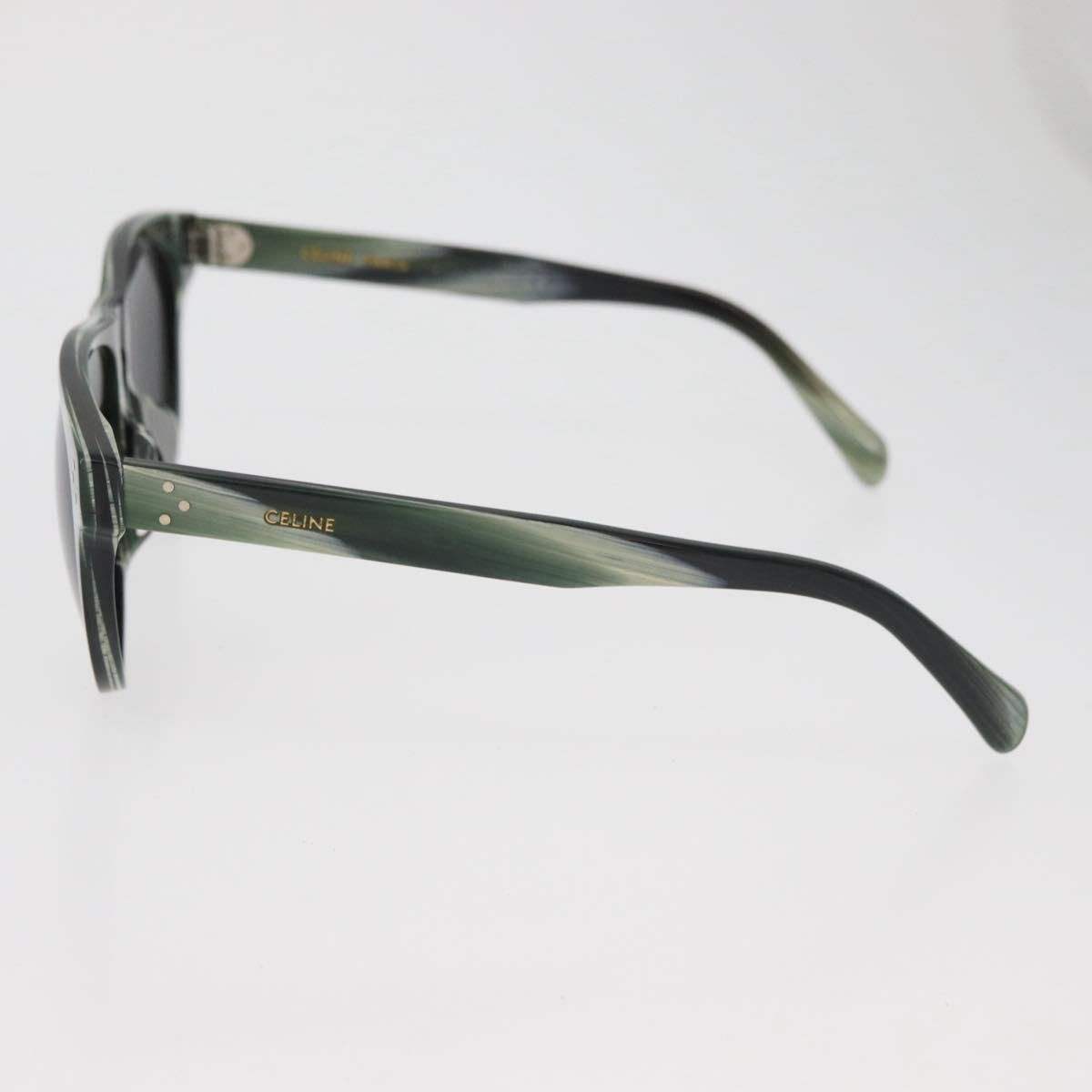 CELINE Sunglasses plastic Green Auth BA13226A