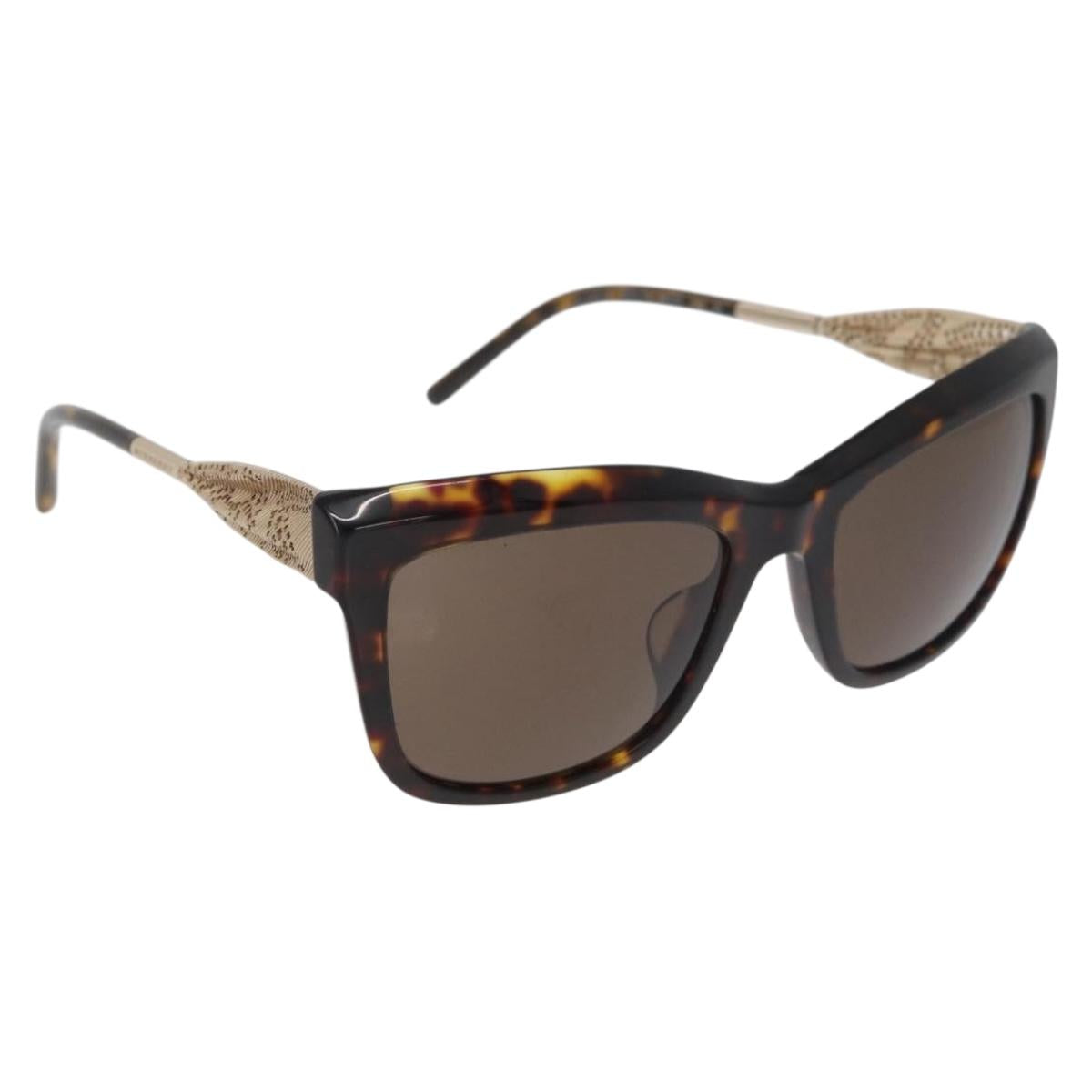 BURBERRY Tortoise Sunglasses plastic Brown Auth BA13227