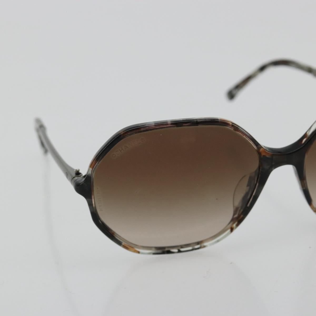 CHANEL Sunglasses plastic Gray CC Auth BA13229