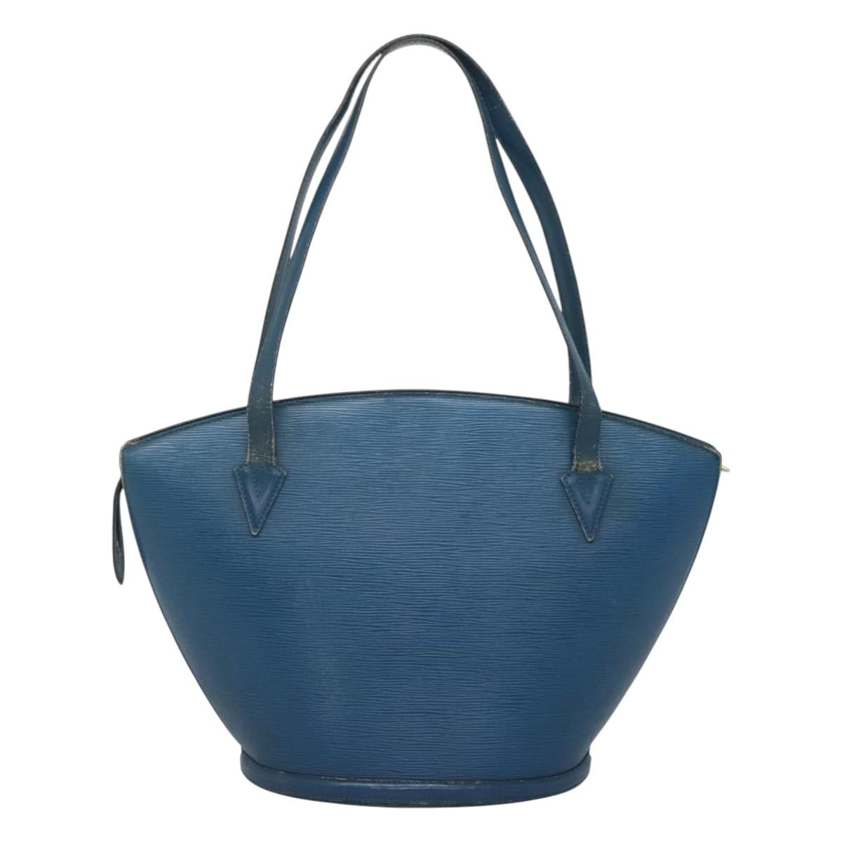 LOUIS VUITTON Epi Saint Jacques Shopping Shoulder Bag Blue M52275 LV Auth BA1323