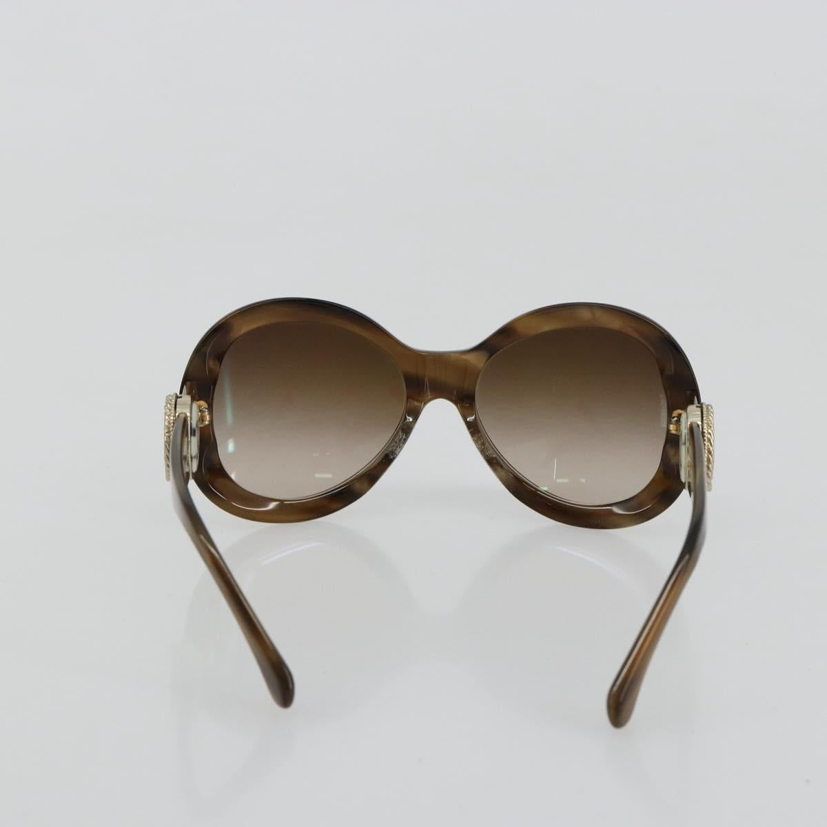 CHANEL Sunglasses plastic Brown CC Auth BA13230
