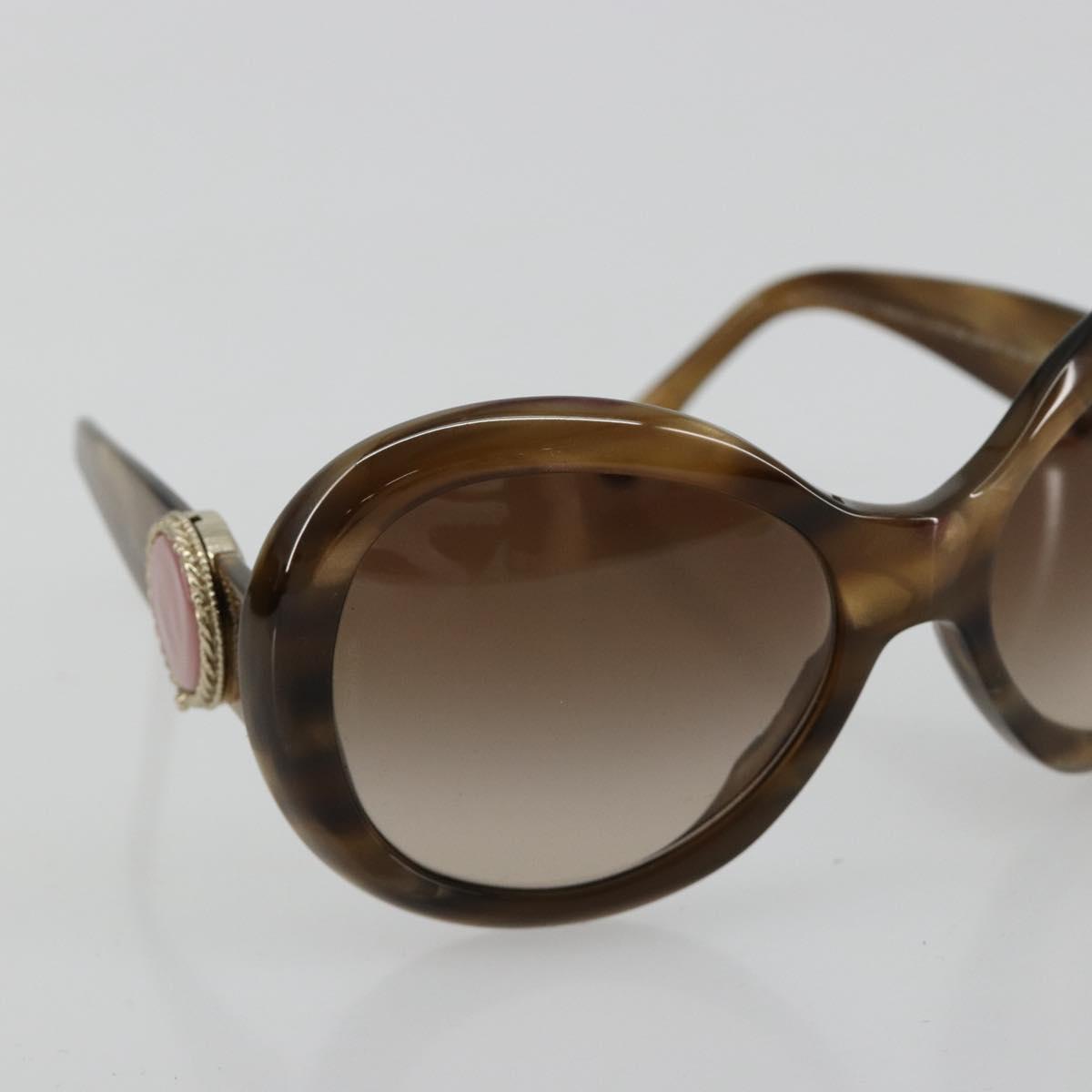 CHANEL Sunglasses plastic Brown CC Auth BA13230
