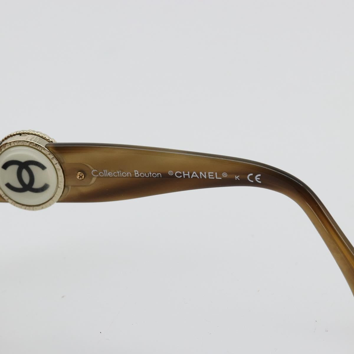 CHANEL Sunglasses plastic Brown CC Auth BA13230