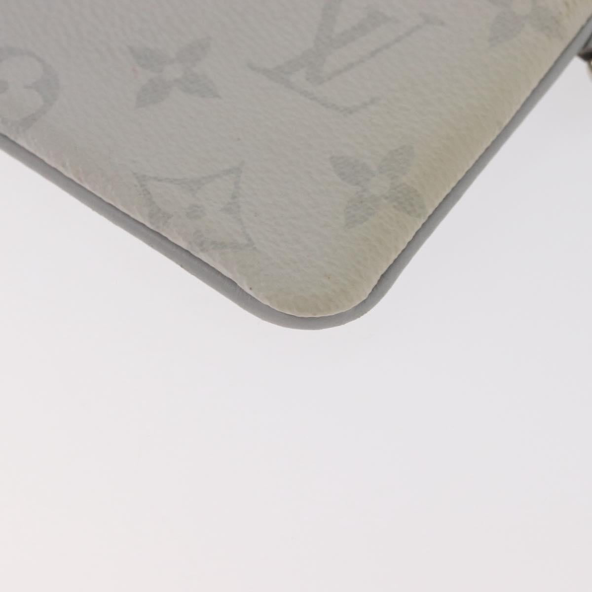 LOUIS VUITTON Monogram Zippe do Pouch PM Pouch White M67809 LV Auth BA13233