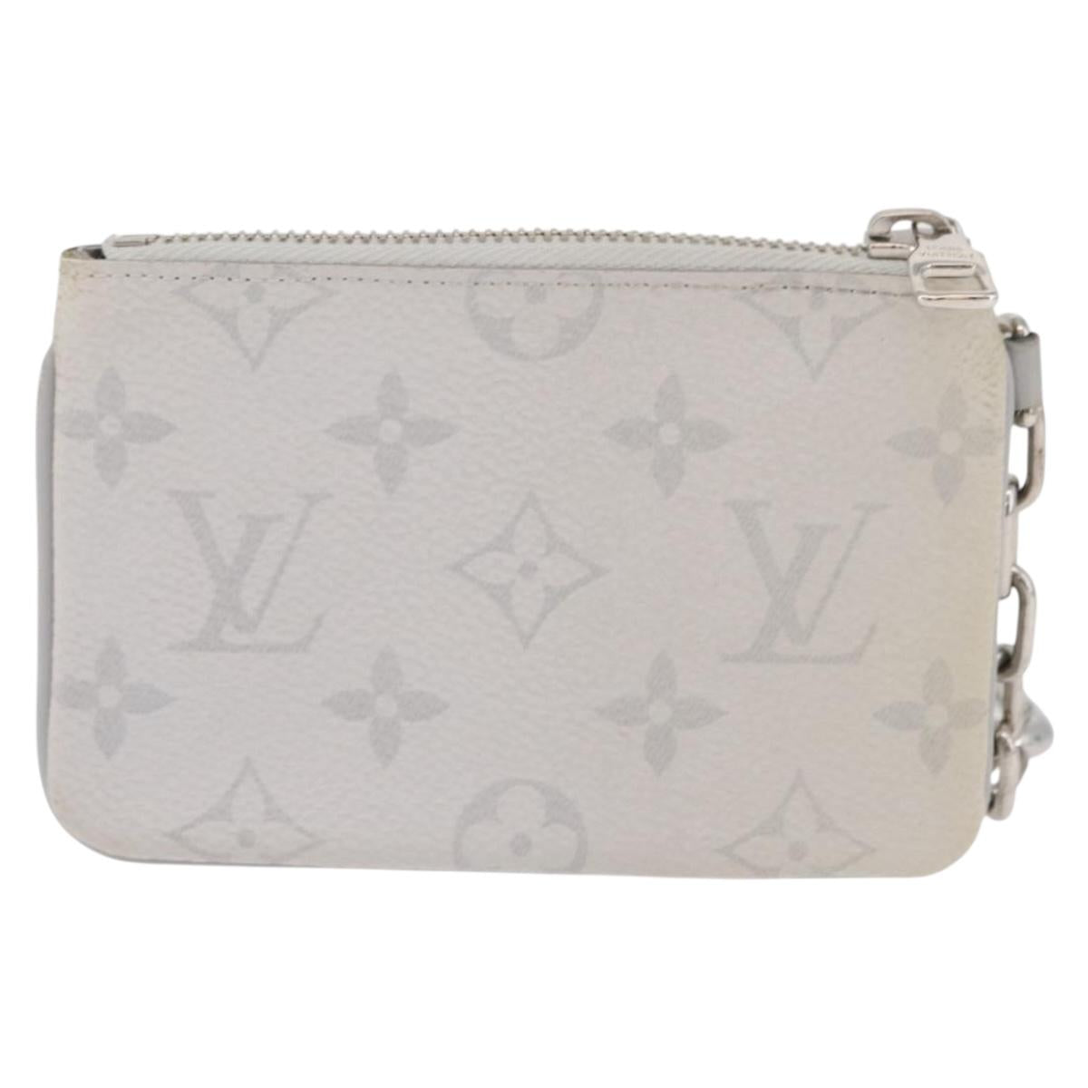LOUIS VUITTON Monogram Zippe do Pouch PM Pouch White M67809 LV Auth BA13233