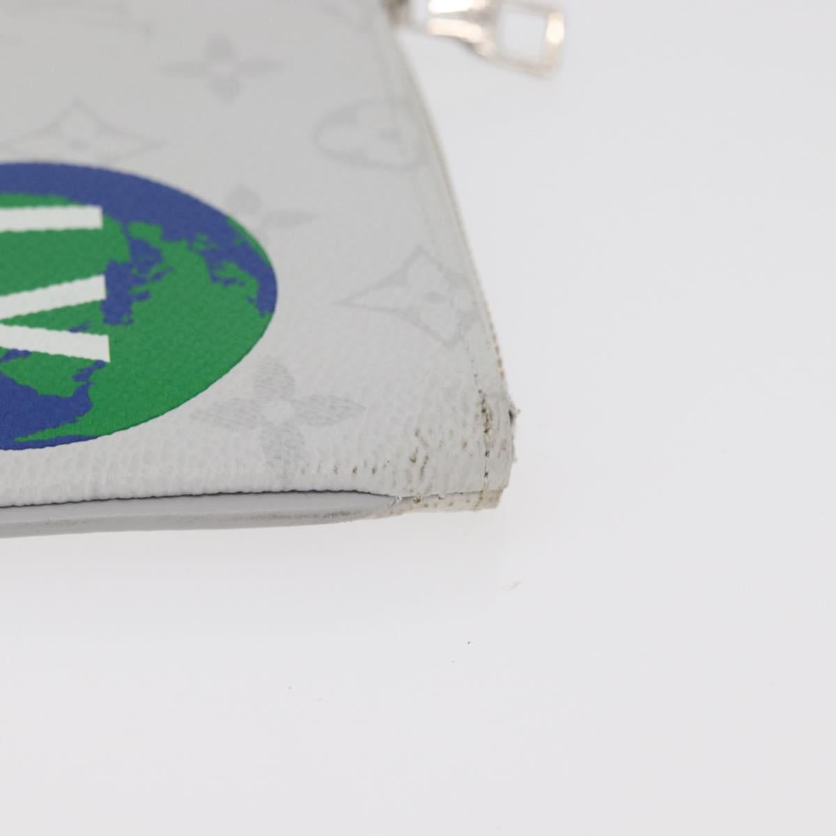 LOUIS VUITTON Monogram Zippe do Pouch PM Pouch White M67809 LV Auth BA13233