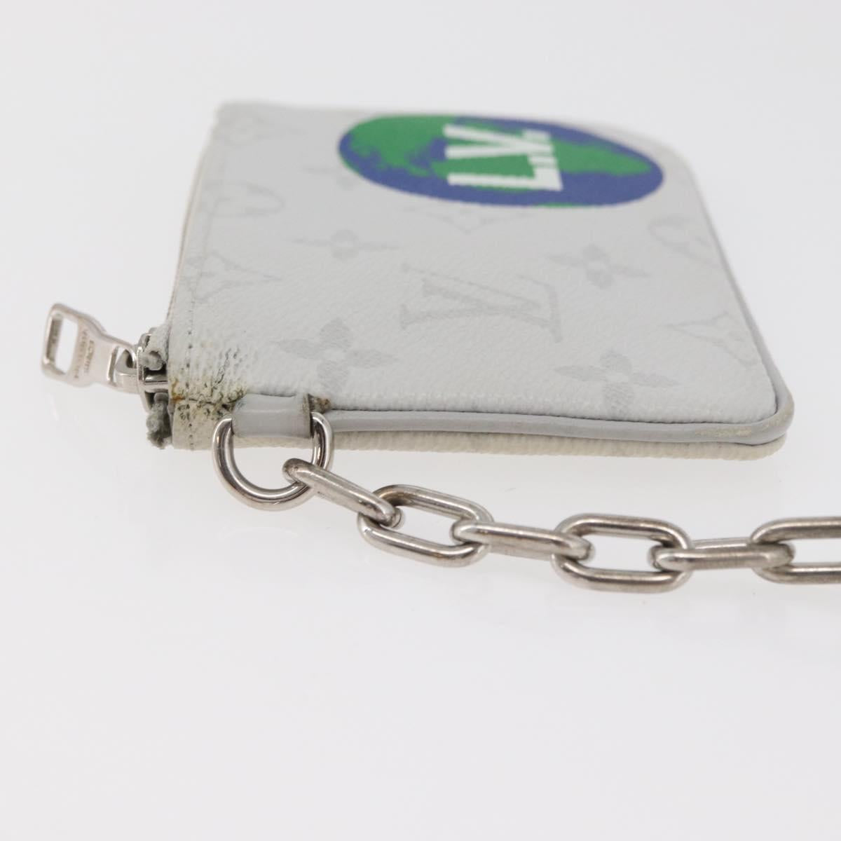 LOUIS VUITTON Monogram Zippe do Pouch PM Pouch White M67809 LV Auth BA13233