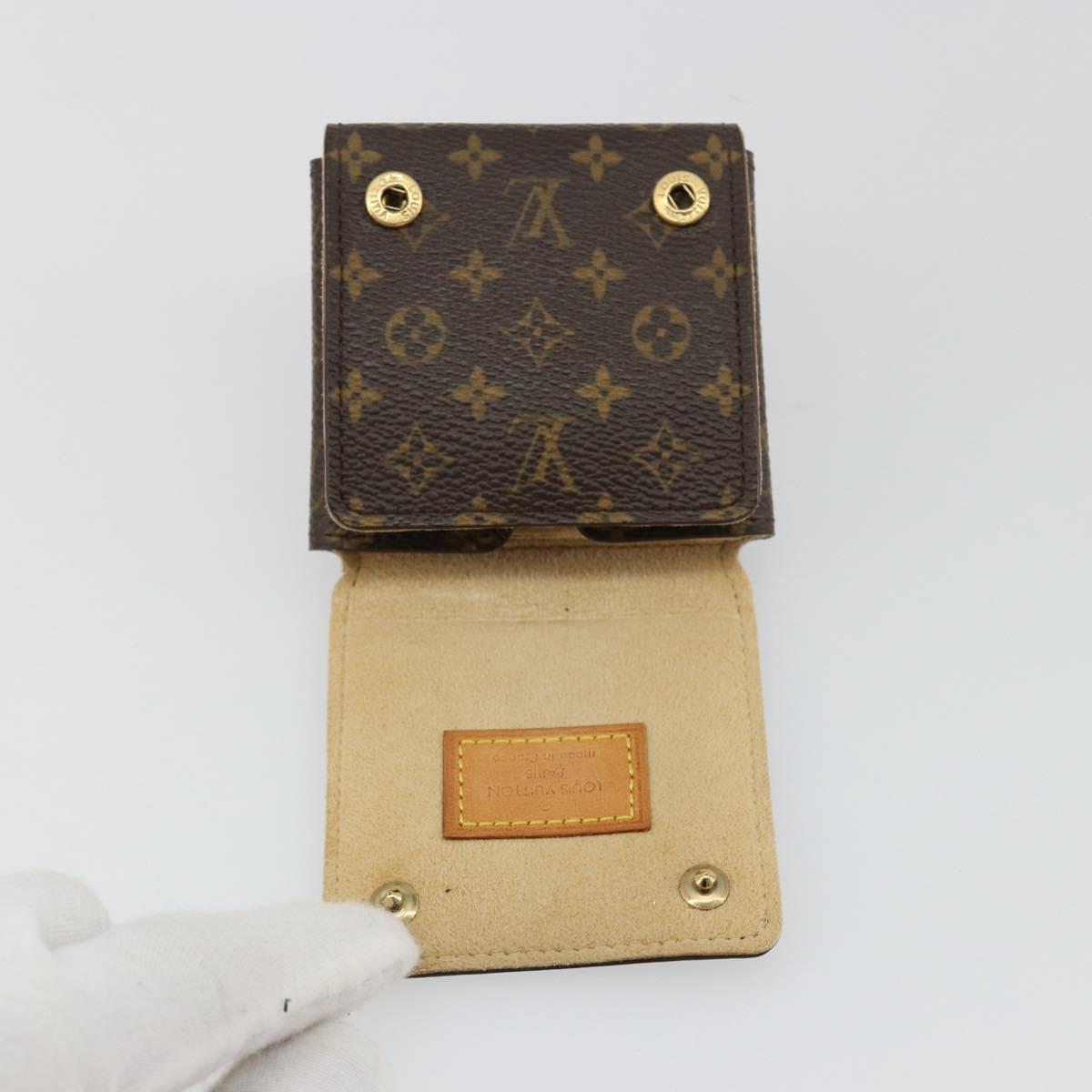 LOUIS VUITTON Monogram Jewelry case Jewelry Box LV Auth BA13237