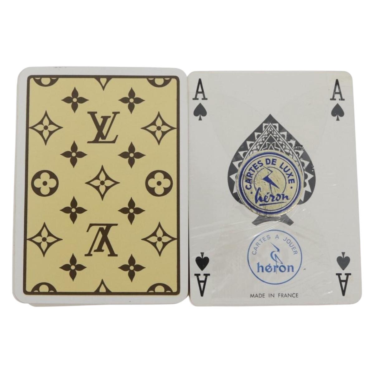 LOUIS VUITTON Monogram Playing Cards Case M58648 LV Auth BA13238A