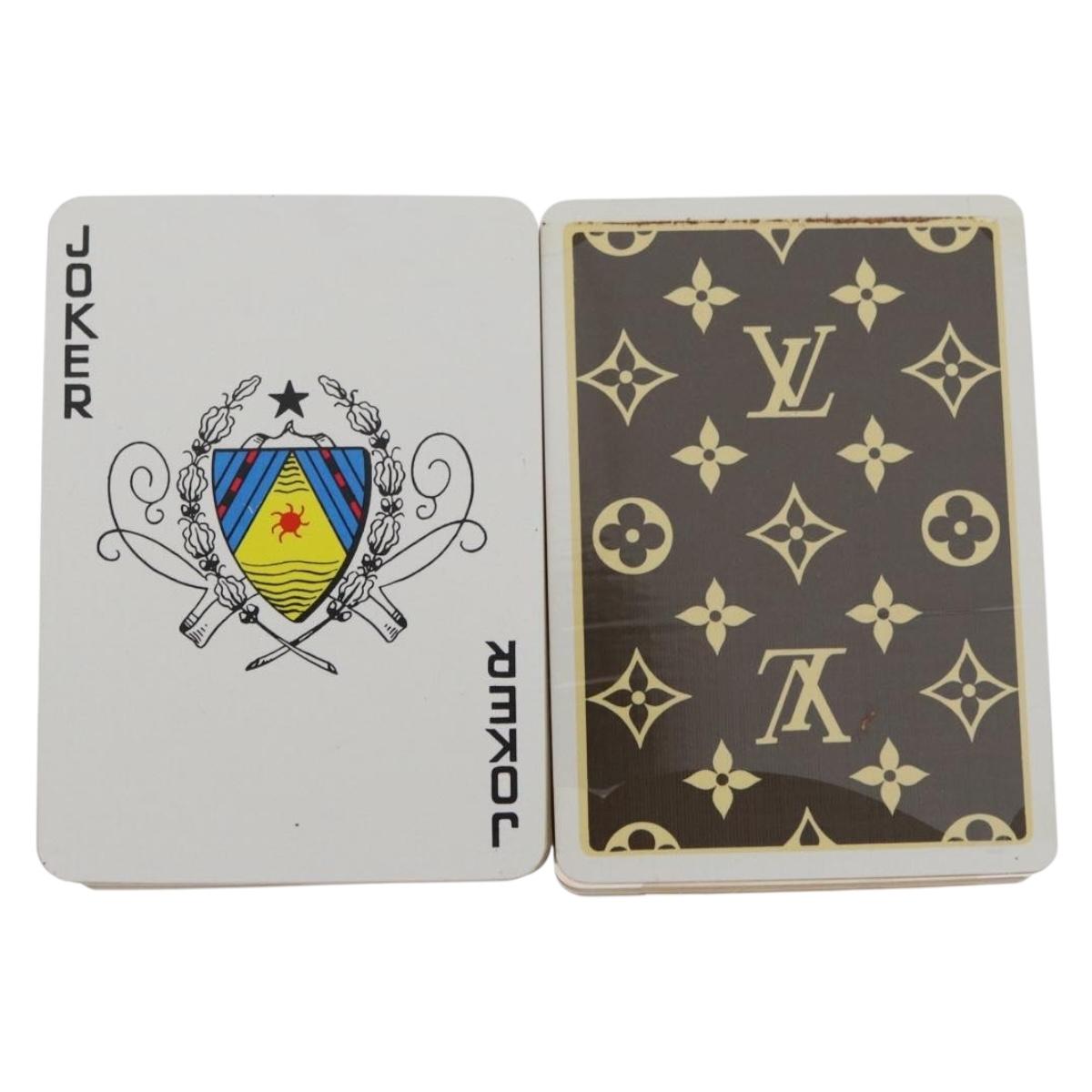 LOUIS VUITTON Monogram Playing Cards Case M58648 LV Auth BA13238A