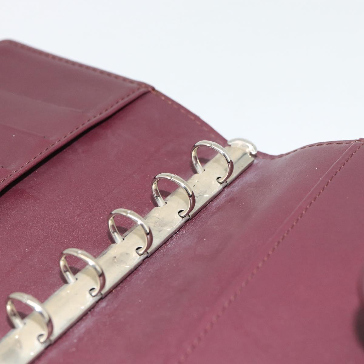 LOUIS VUITTON Monogram Mat Agenda PM Day Planner Cover Viole R20935 Auth BA13240