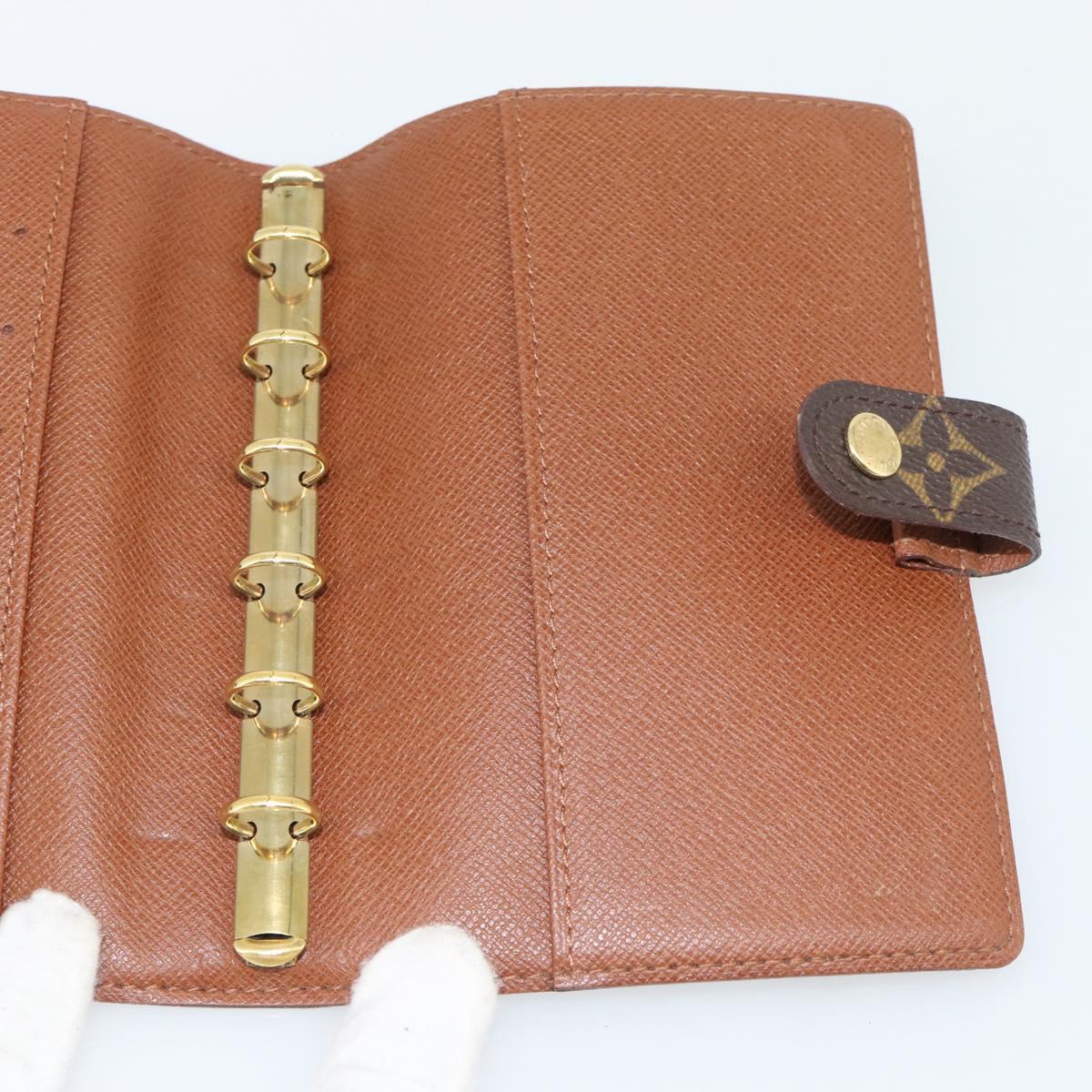 LOUIS VUITTON Monogram Agenda PM Day Planner Cover R20005 LV Auth BA13241