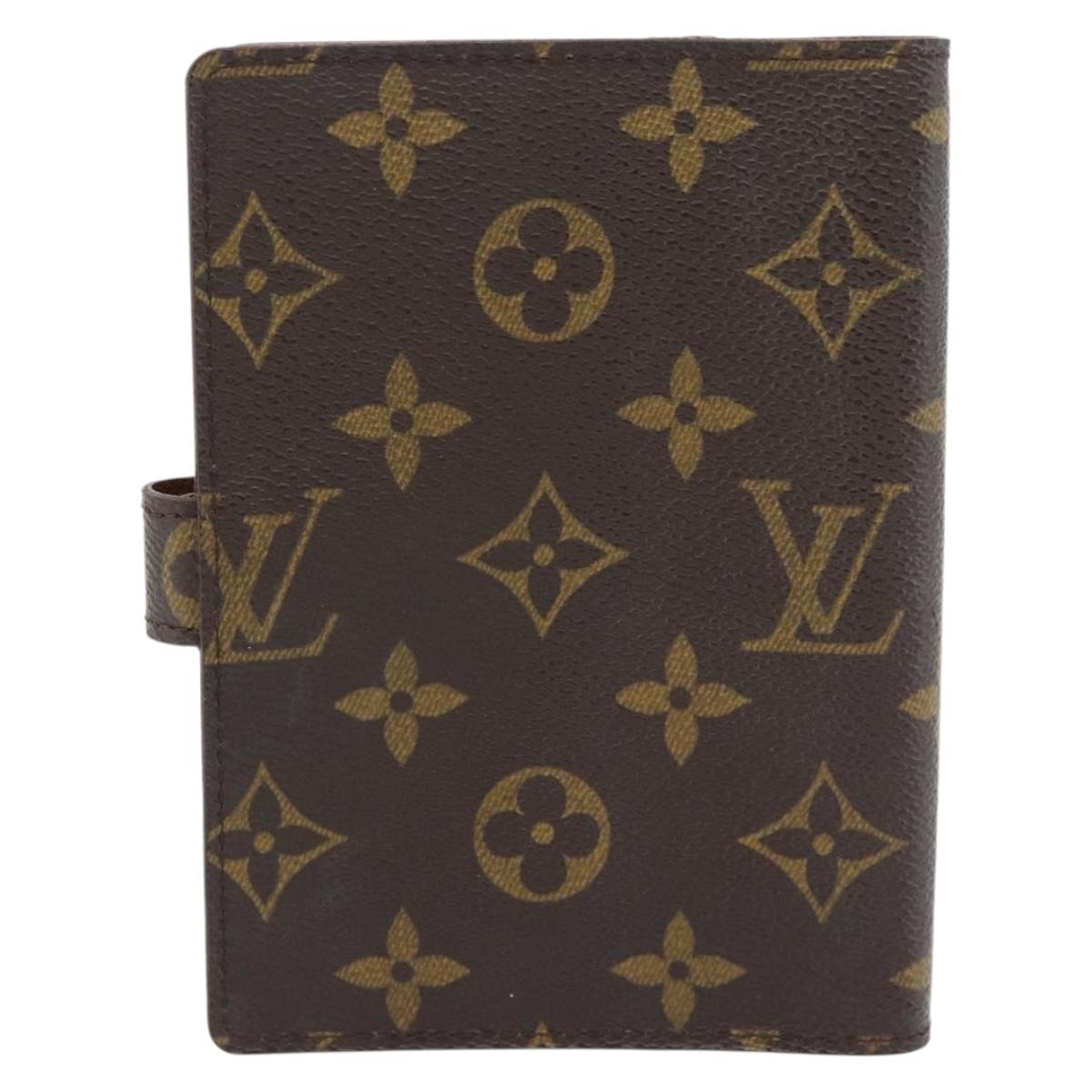 LOUIS VUITTON Monogram Agenda PM Day Planner Cover R20005 LV Auth BA13241