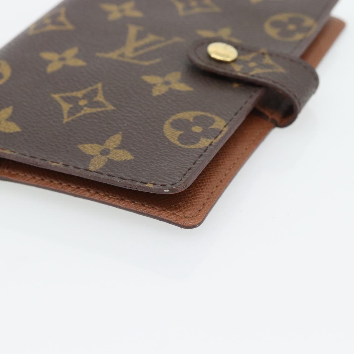 LOUIS VUITTON Monogram Agenda PM Day Planner Cover R20005 LV Auth BA13241