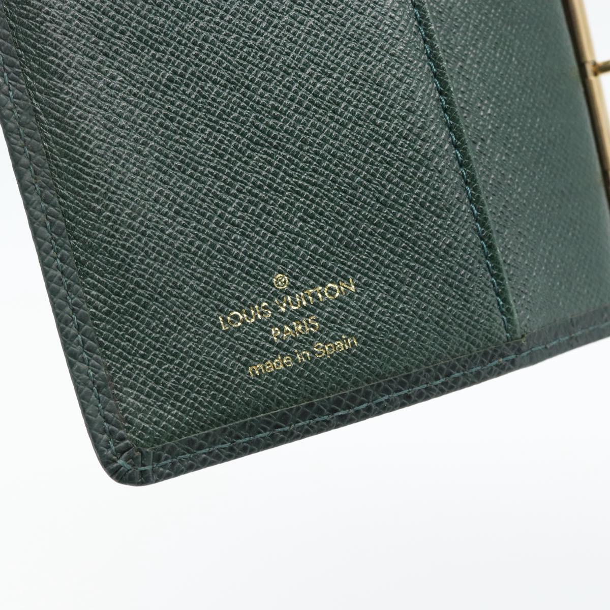 LOUIS VUITTON Taiga Agenda PM Day Planner Cover Epicea R20424 LV Auth BA13243