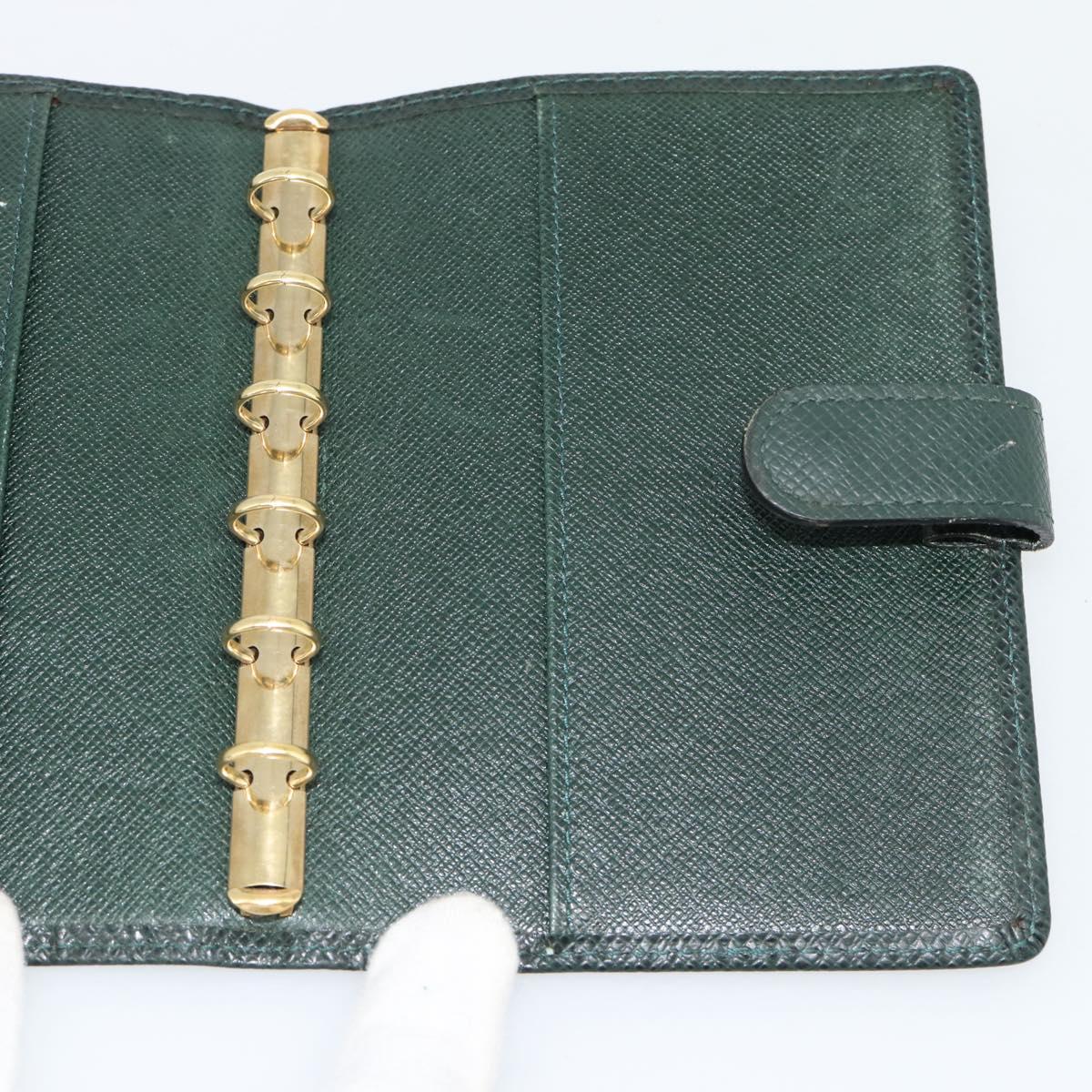 LOUIS VUITTON Taiga Agenda PM Day Planner Cover Epicea R20424 LV Auth BA13243