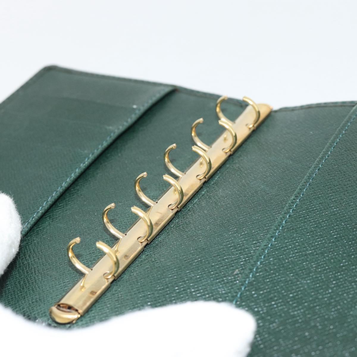 LOUIS VUITTON Taiga Agenda PM Day Planner Cover Epicea R20424 LV Auth BA13243