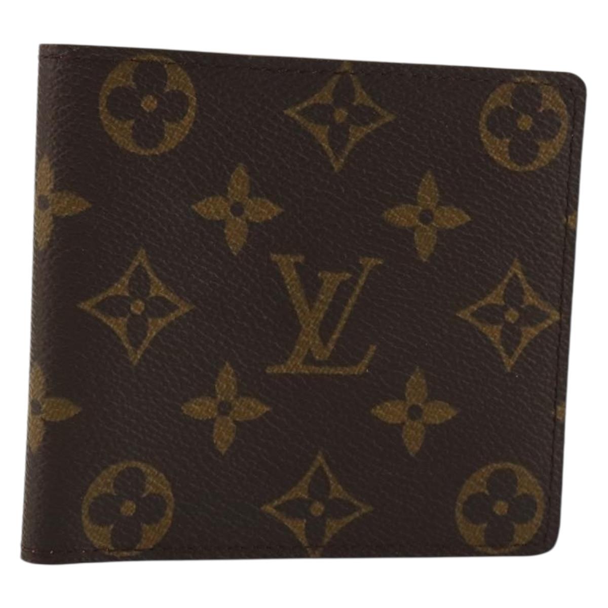 LOUIS VUITTON Monogram Porte Monnaie Bier Cartes Crdit M61652 LV Auth BA13245