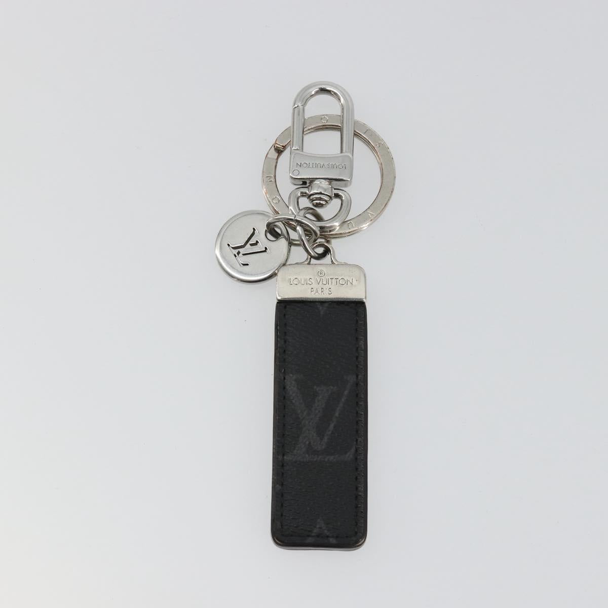 LOUIS VUITTON Monogram Eclipse Porte Cles Neo LV Club Charm M69475 Auth BA13248