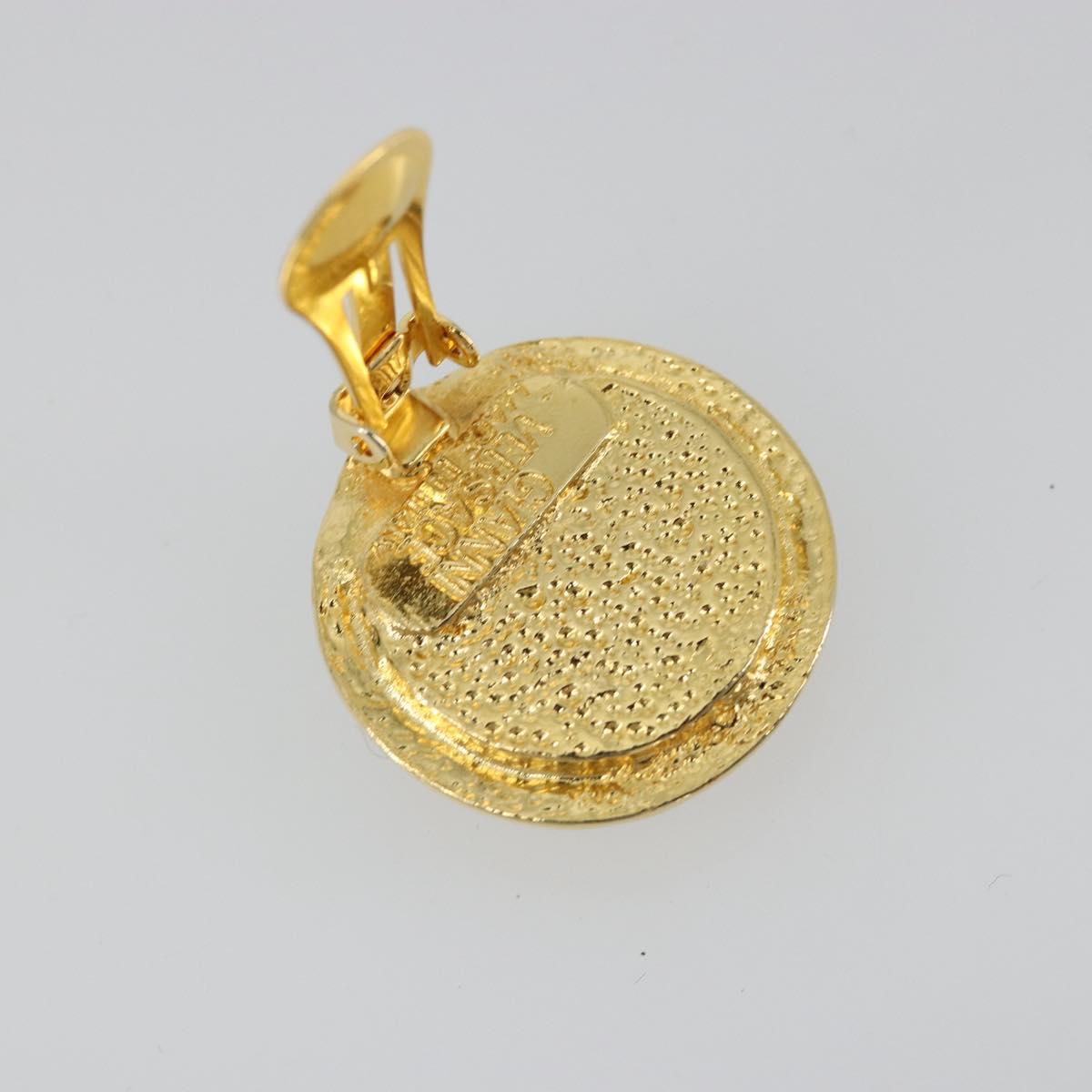 Gianni Versace Medusa Earring metal Gold Auth BA13250