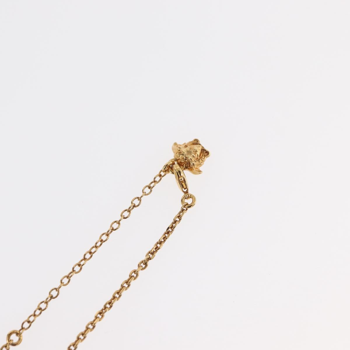 Gianni Versace Medusa Necklace metal Gold Auth BA13251
