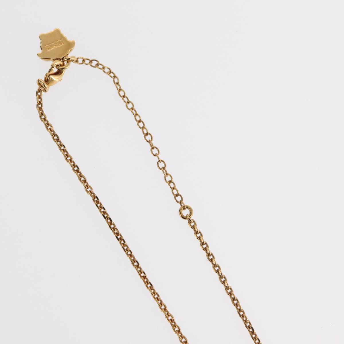 Gianni Versace Medusa Necklace metal Gold Auth BA13251