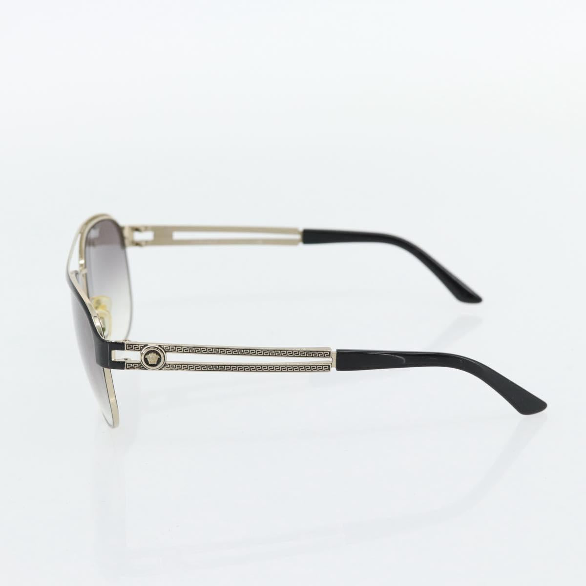 VERSACE Medusa Sunglasses metal Black Auth BA13255