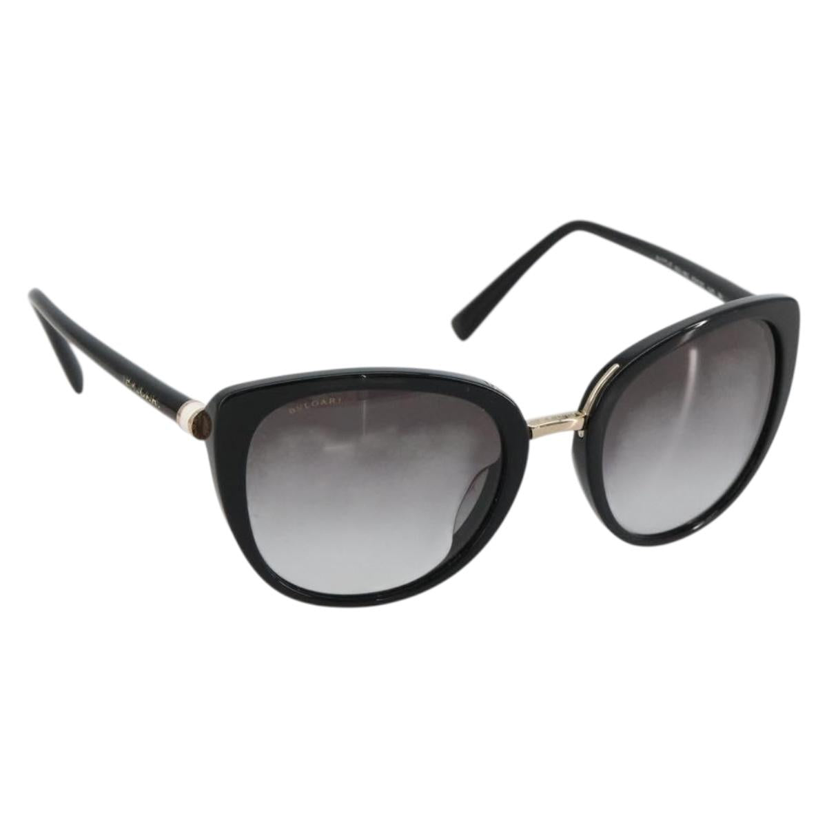 BVLGARI Sunglasses plastic Black Auth BA13257