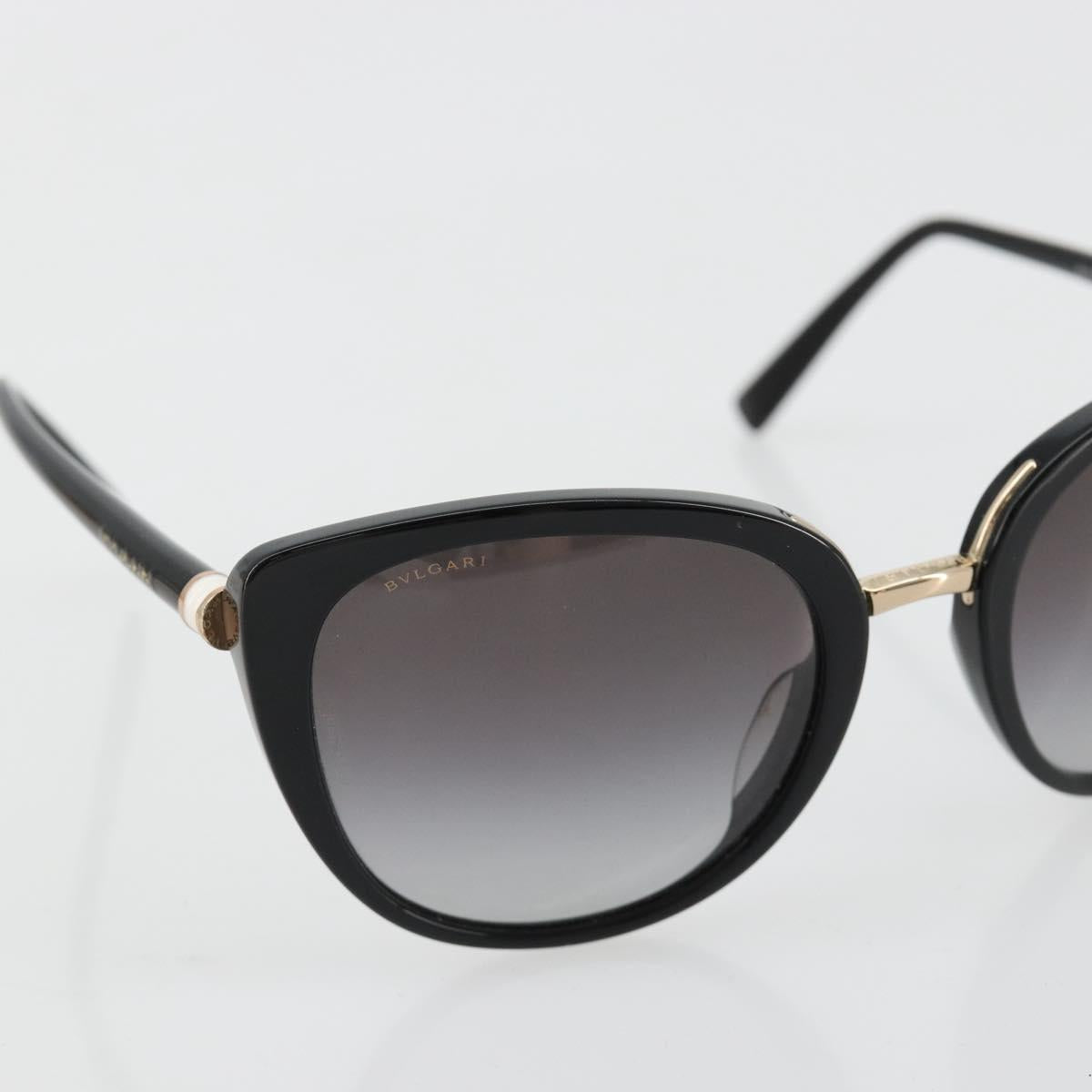 BVLGARI Sunglasses plastic Black Auth BA13257