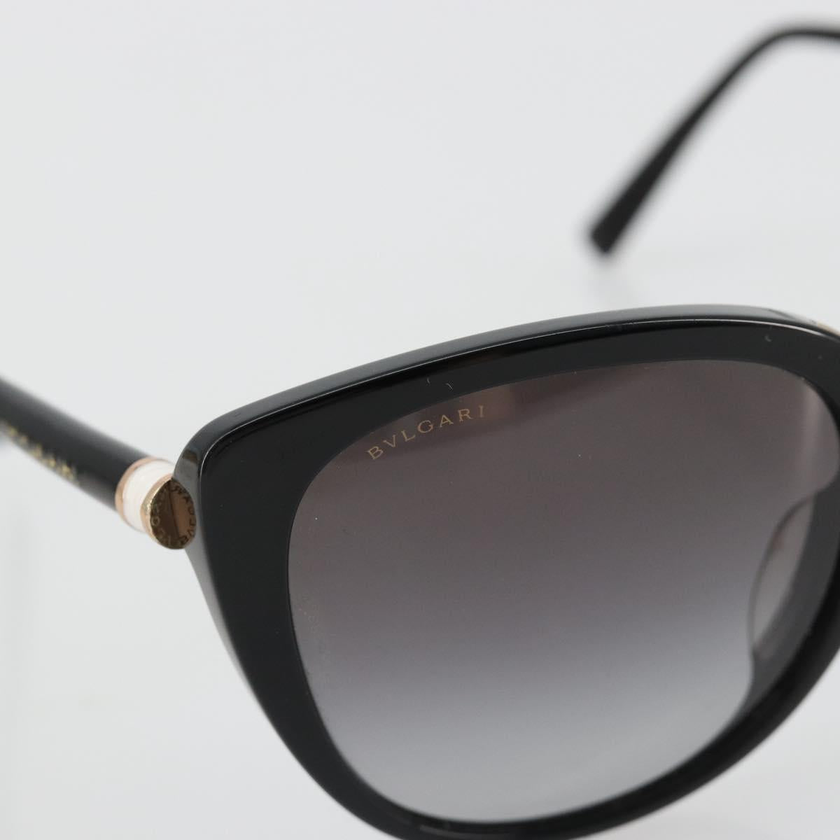 BVLGARI Sunglasses plastic Black Auth BA13257