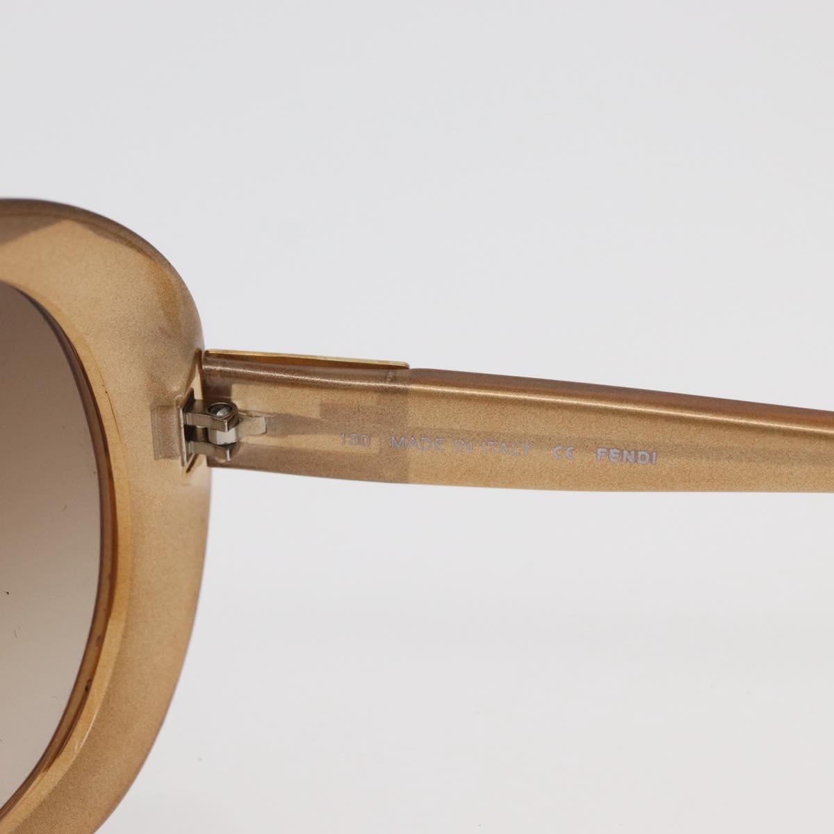 FENDI Sunglasses plastic Beige Auth BA13262