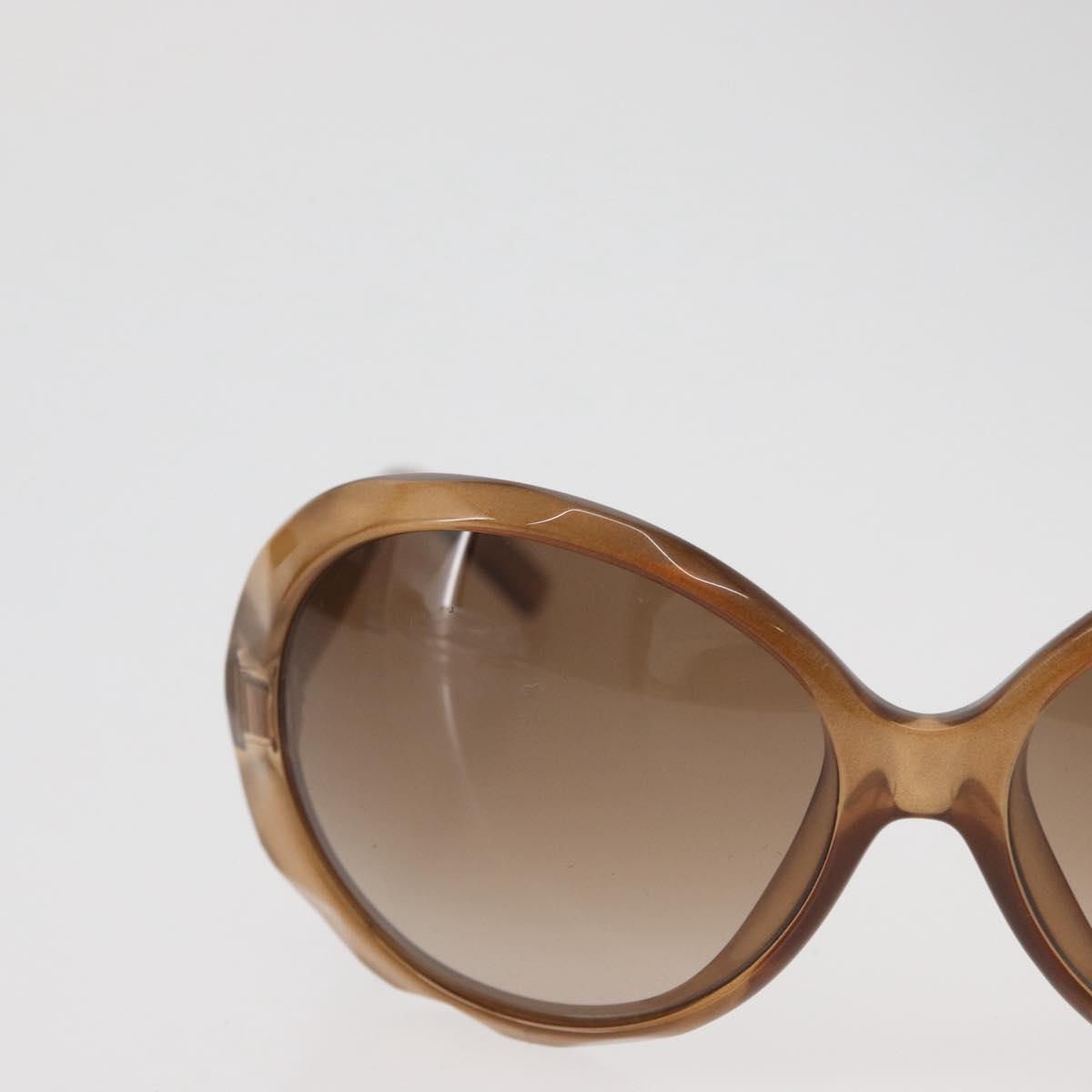 FENDI Sunglasses plastic Beige Auth BA13262
