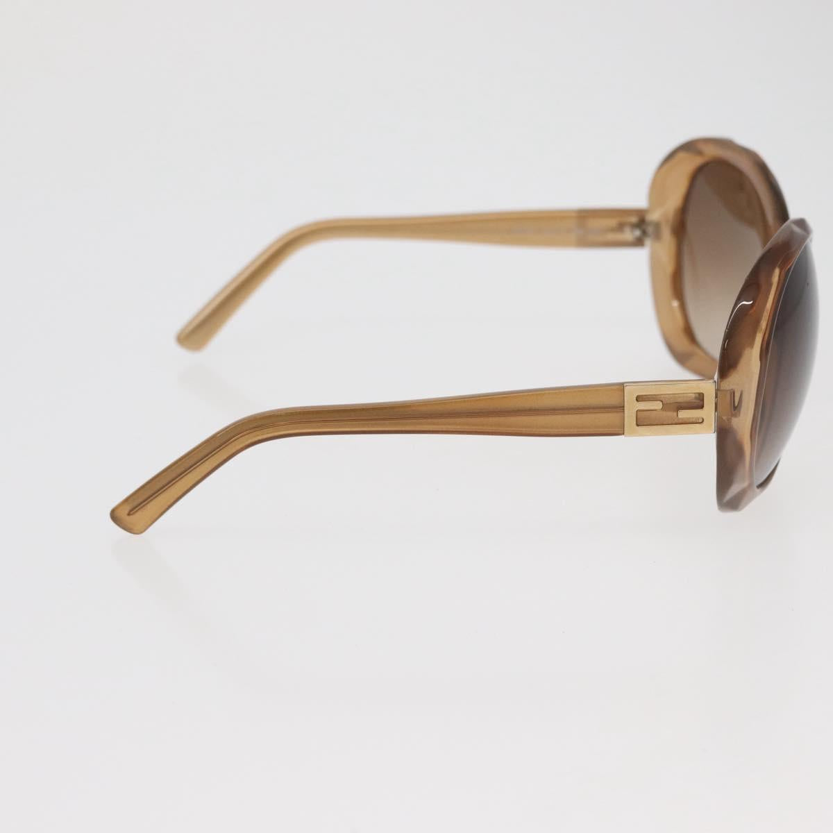 FENDI Sunglasses plastic Beige Auth BA13262