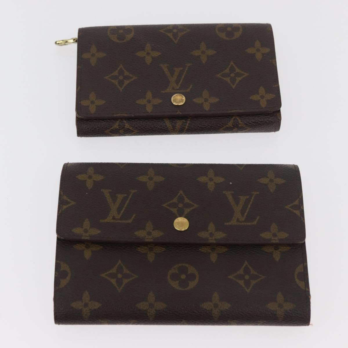 LOUIS VUITTON Monogram Wallet 5 Set LV Auth BA13272