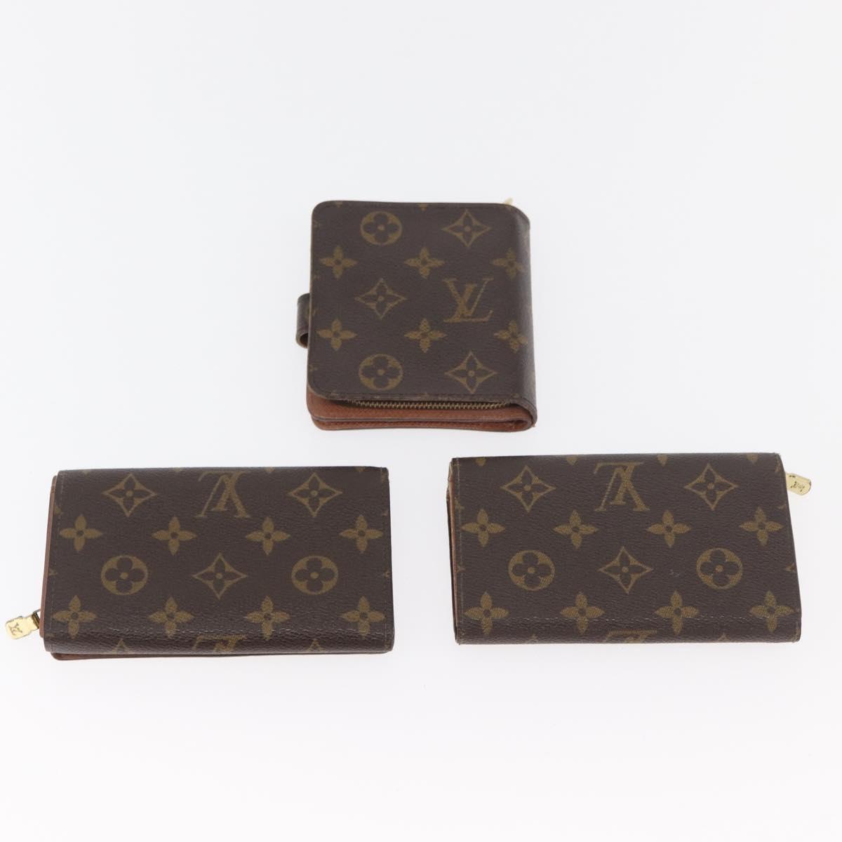LOUIS VUITTON Monogram Wallet 5 Set LV Auth BA13272