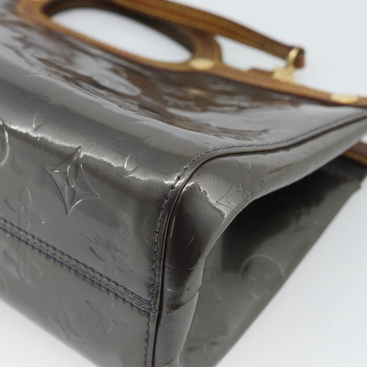 LOUIS VUITTON Monogram Vernis Roxbury Drive Bag 2way Indigo M91373 Auth BA13287