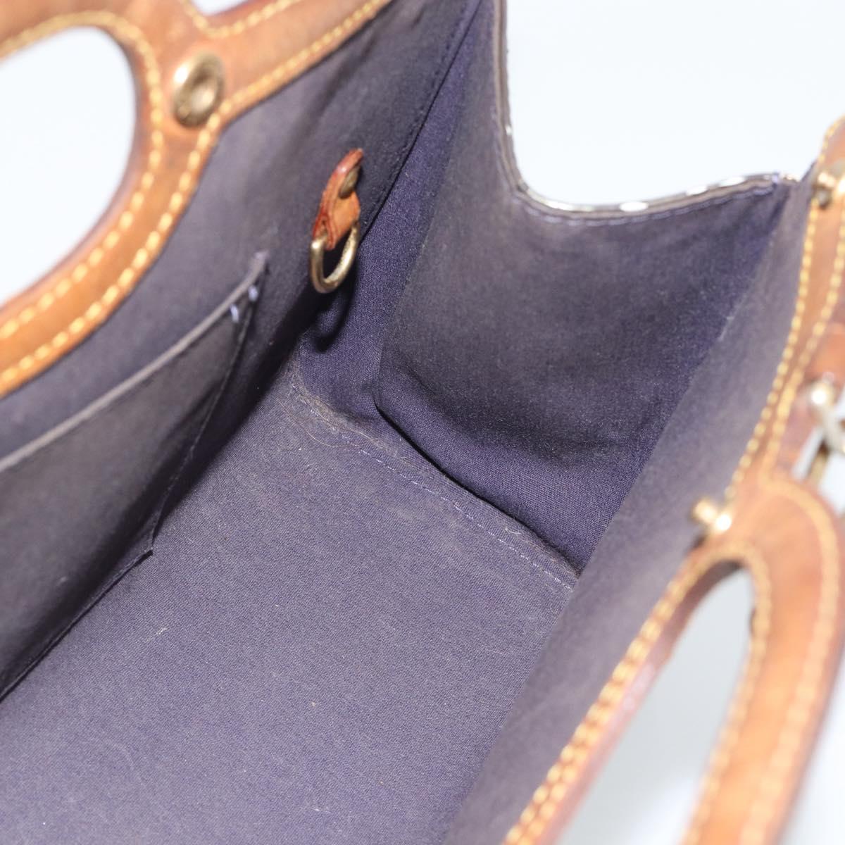 LOUIS VUITTON Monogram Vernis Roxbury Drive Bag 2way Indigo M91373 Auth BA13287