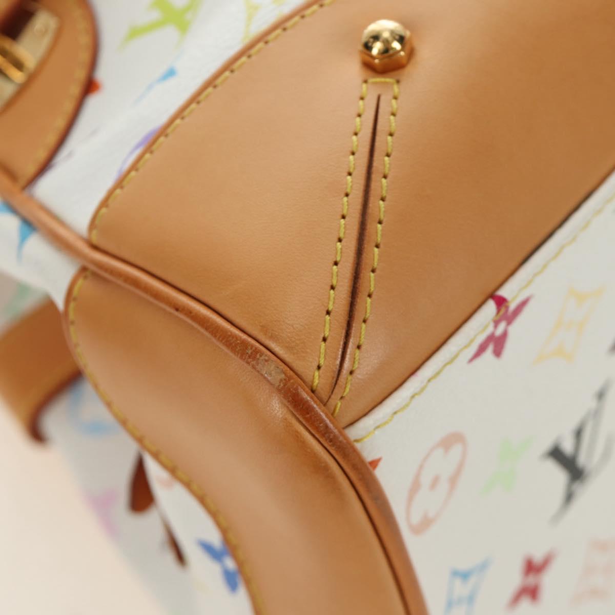 LOUIS VUITTON Monogram Multicolor Claudia Hand Bag White M40193 Auth BA13291SAV