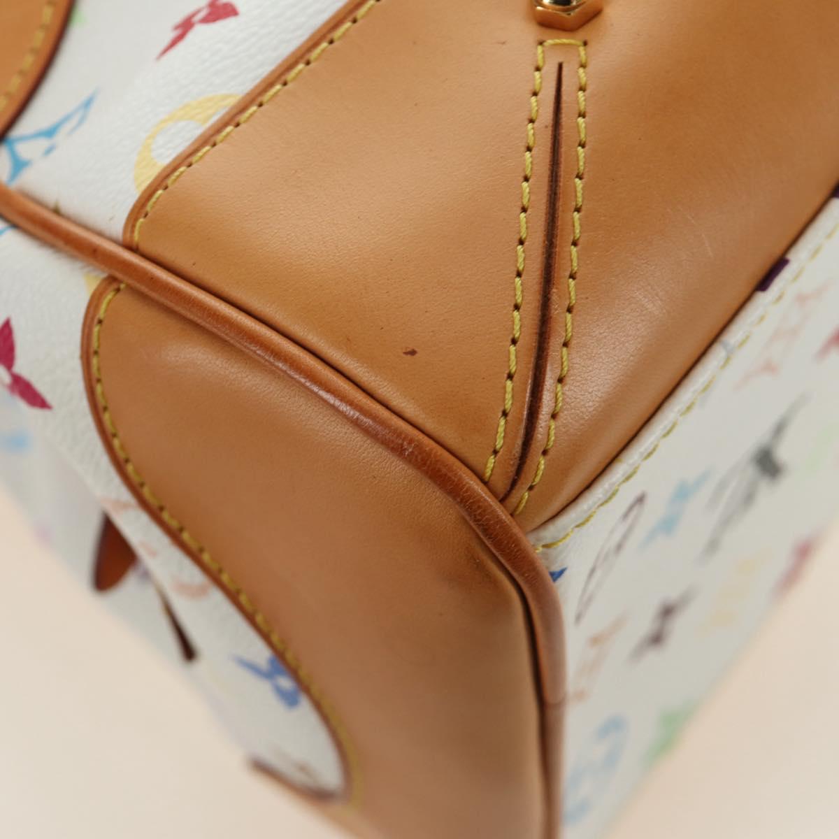LOUIS VUITTON Monogram Multicolor Claudia Hand Bag White M40193 Auth BA13291SAV