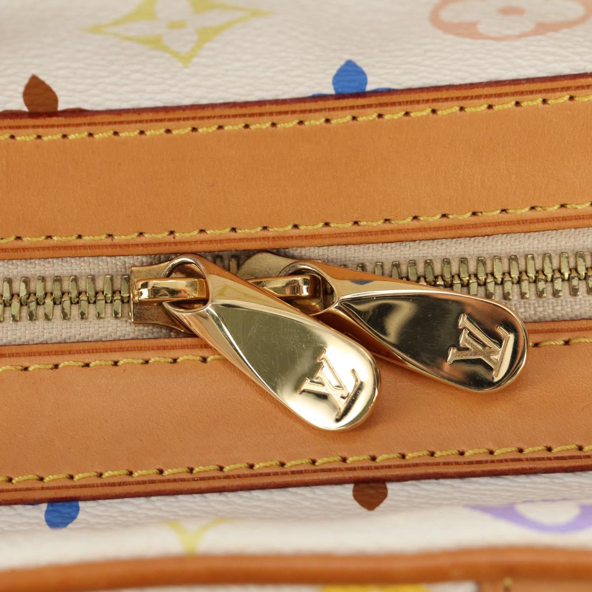 LOUIS VUITTON Monogram Multicolor Claudia Hand Bag White M40193 Auth BA13291SAV