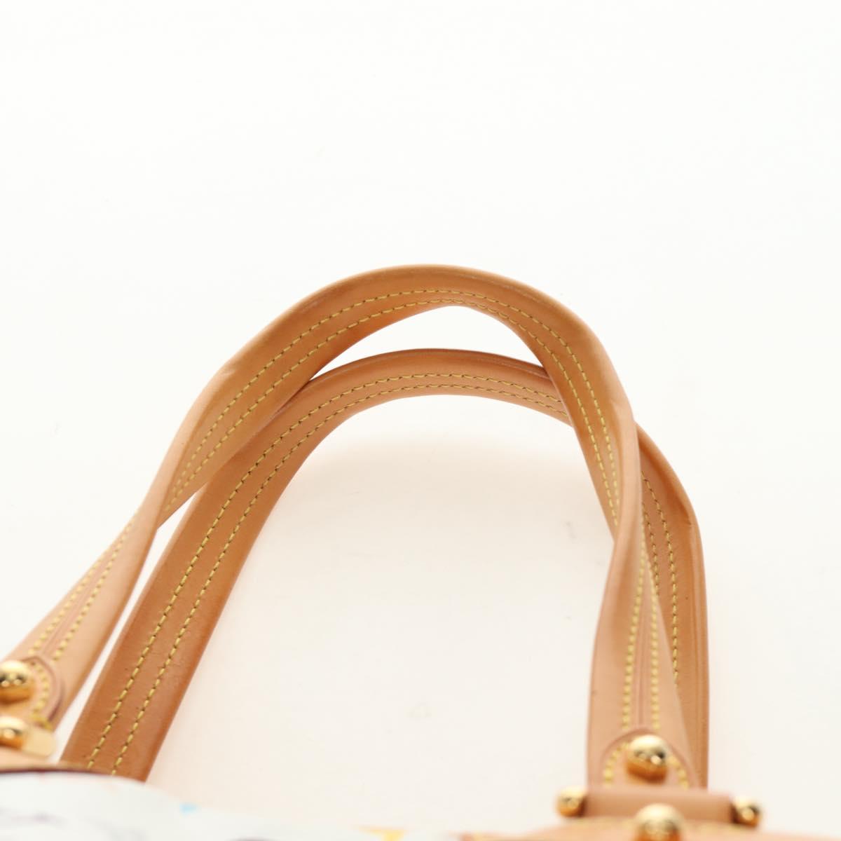 LOUIS VUITTON Monogram Multicolor Claudia Hand Bag White M40193 Auth BA13291SAV