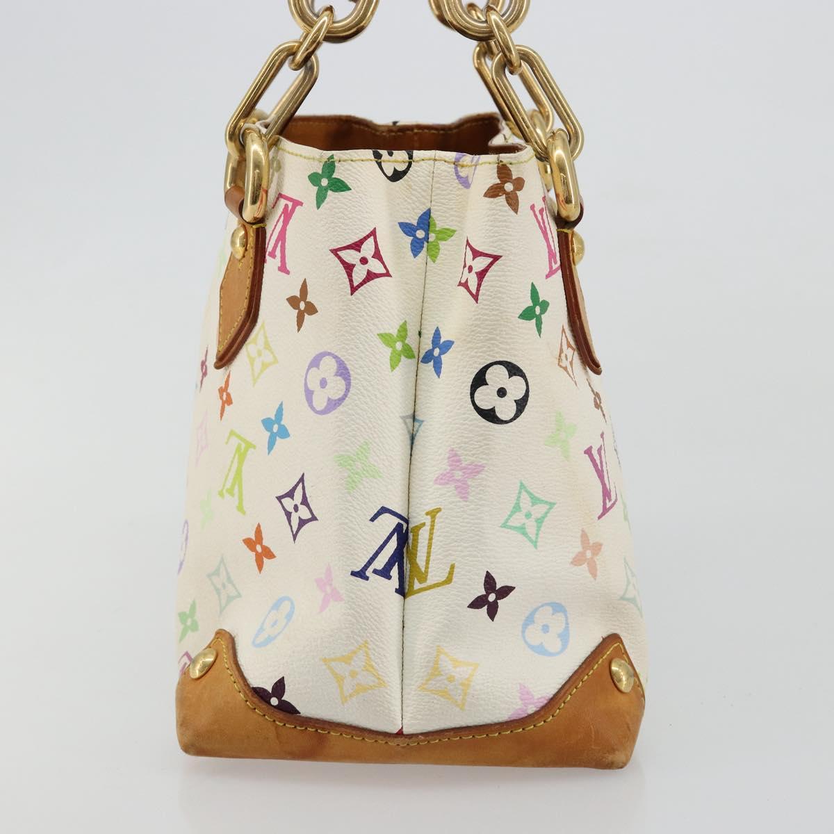 LOUIS VUITTON Monogram Multicolor Audra Hand Bag White M40047 LV Auth BA13292A