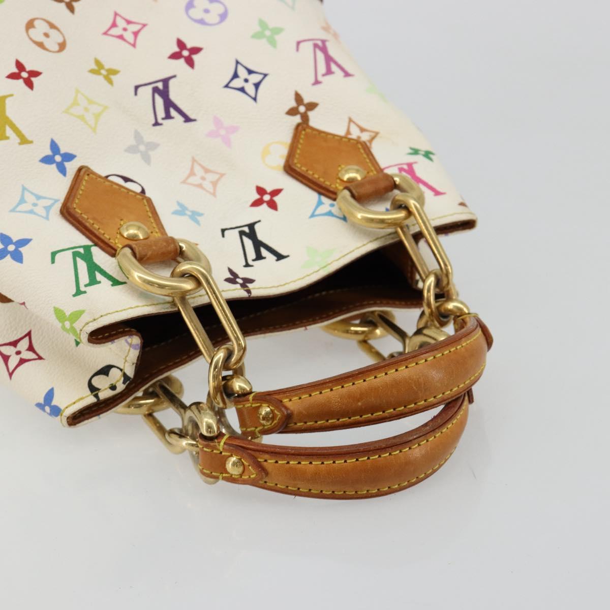 LOUIS VUITTON Monogram Multicolor Audra Hand Bag White M40047 LV Auth BA13292A
