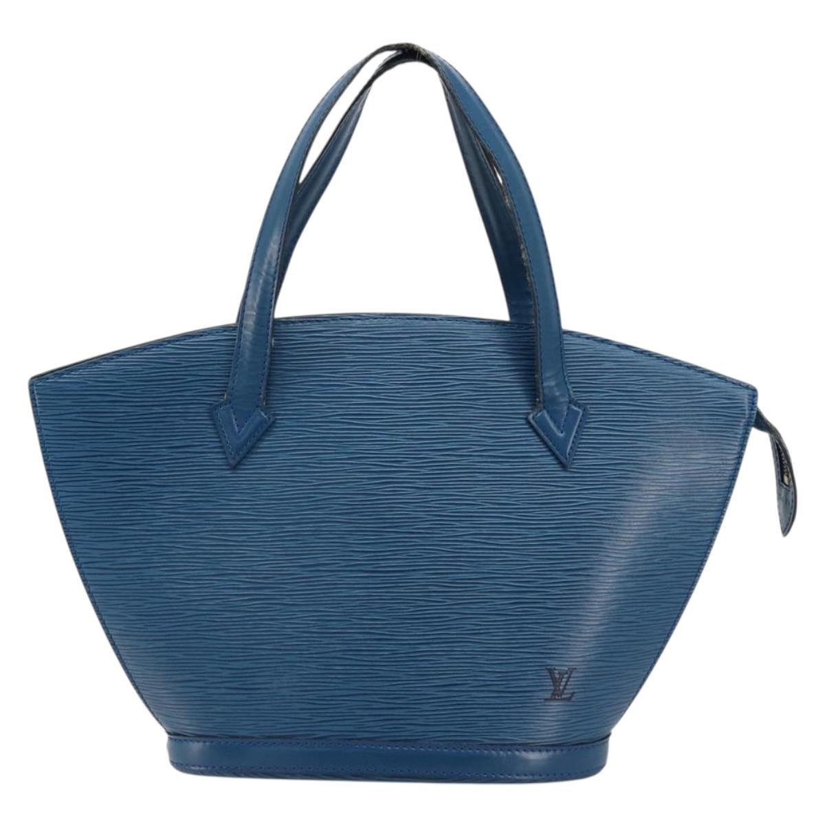 LOUIS VUITTON Epi Saint Jacques Shoulder Bag Blue M52275 LV Auth BA13296