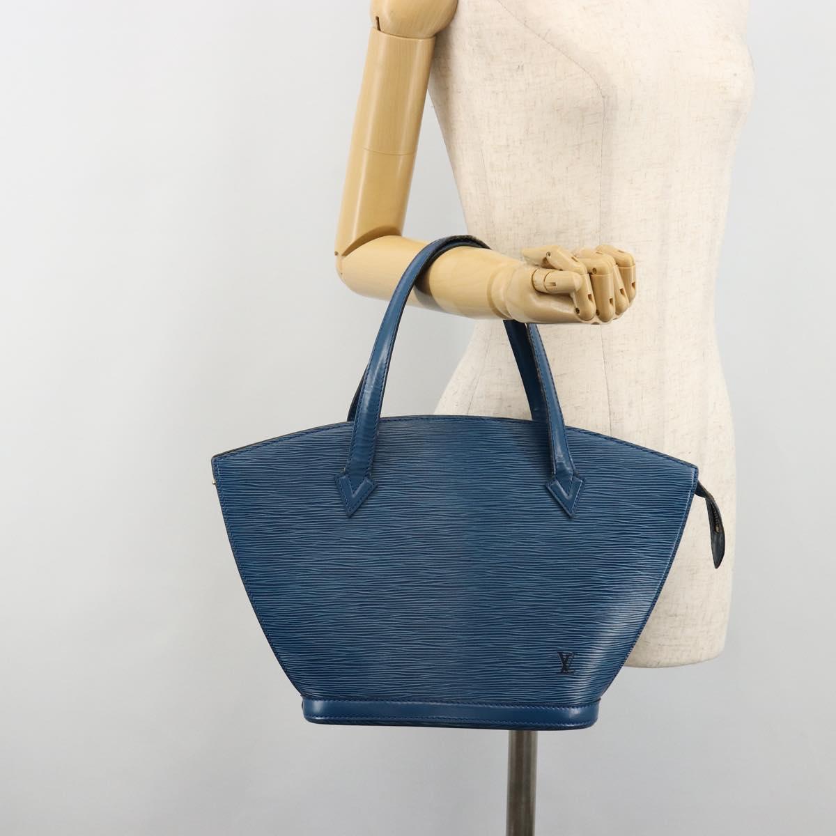 LOUIS VUITTON Epi Saint Jacques Shoulder Bag Blue M52275 LV Auth BA13296