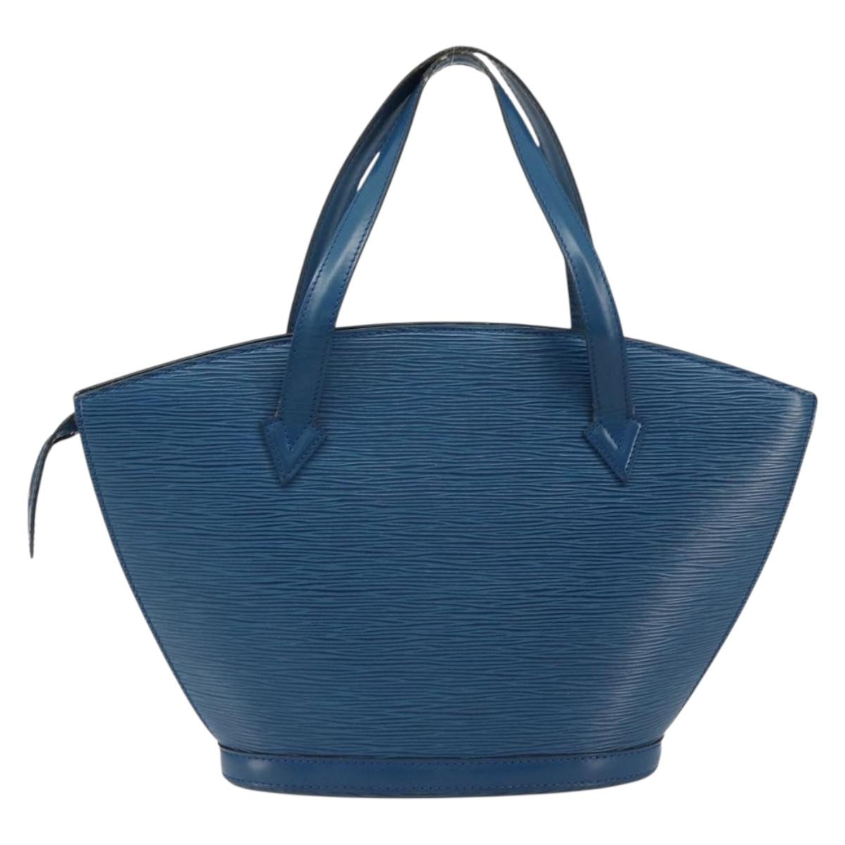 LOUIS VUITTON Epi Saint Jacques Shoulder Bag Blue M52275 LV Auth BA13296