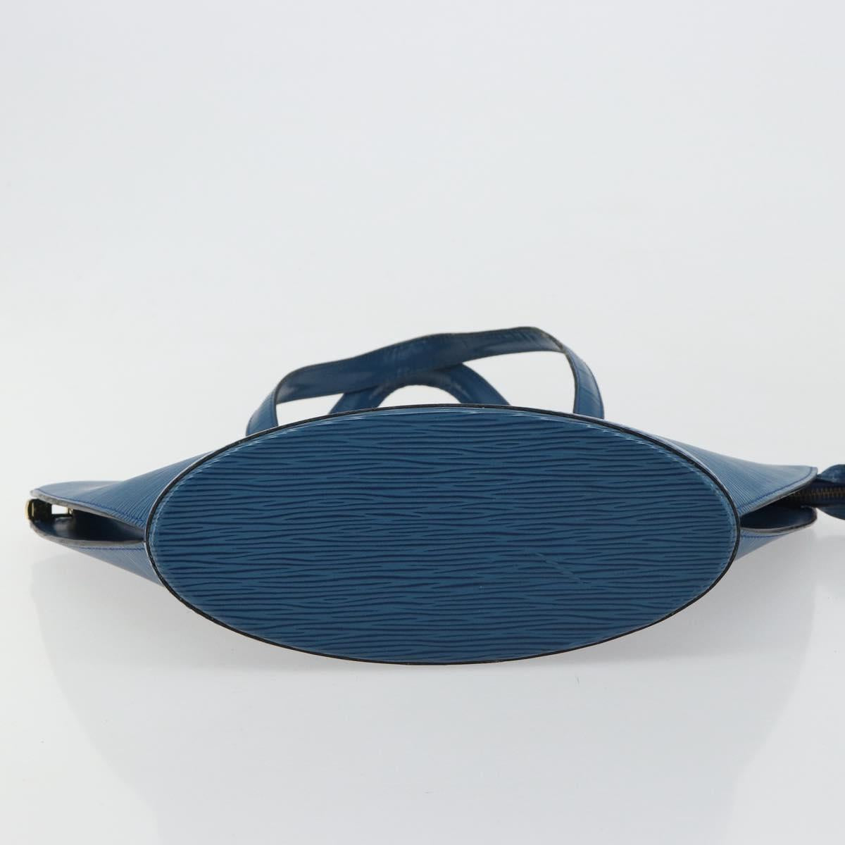 LOUIS VUITTON Epi Saint Jacques Shoulder Bag Blue M52275 LV Auth BA13296