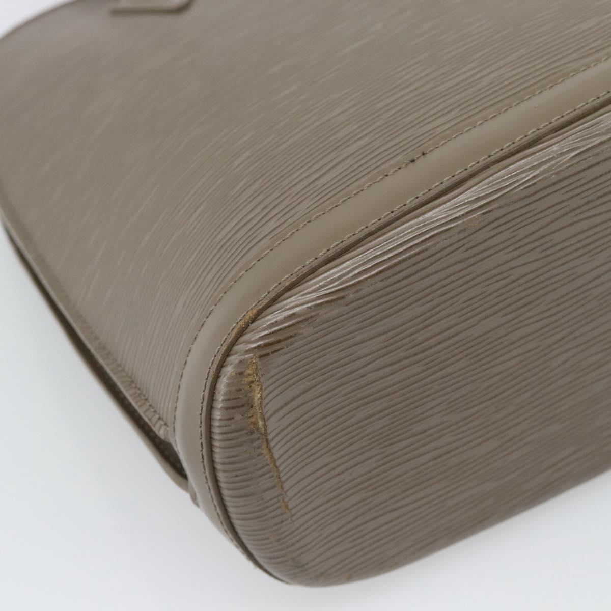 LOUIS VUITTON Epi Lussac Shoulder Bag Gray pepper M5228C LV Auth BA13297