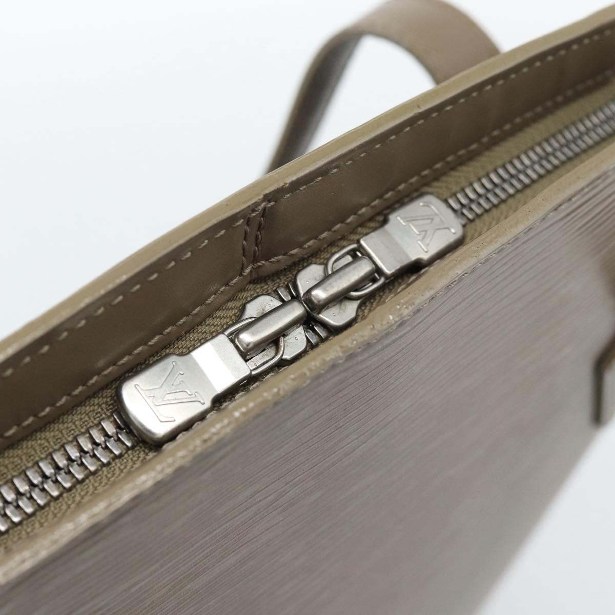 LOUIS VUITTON Epi Lussac Shoulder Bag Gray pepper M5228C LV Auth BA13297